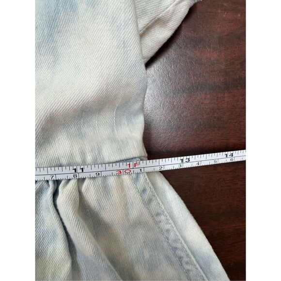Hollister Denim Acid Wash Button Front Dress with Pockets Size Small - Picture 8 of 10